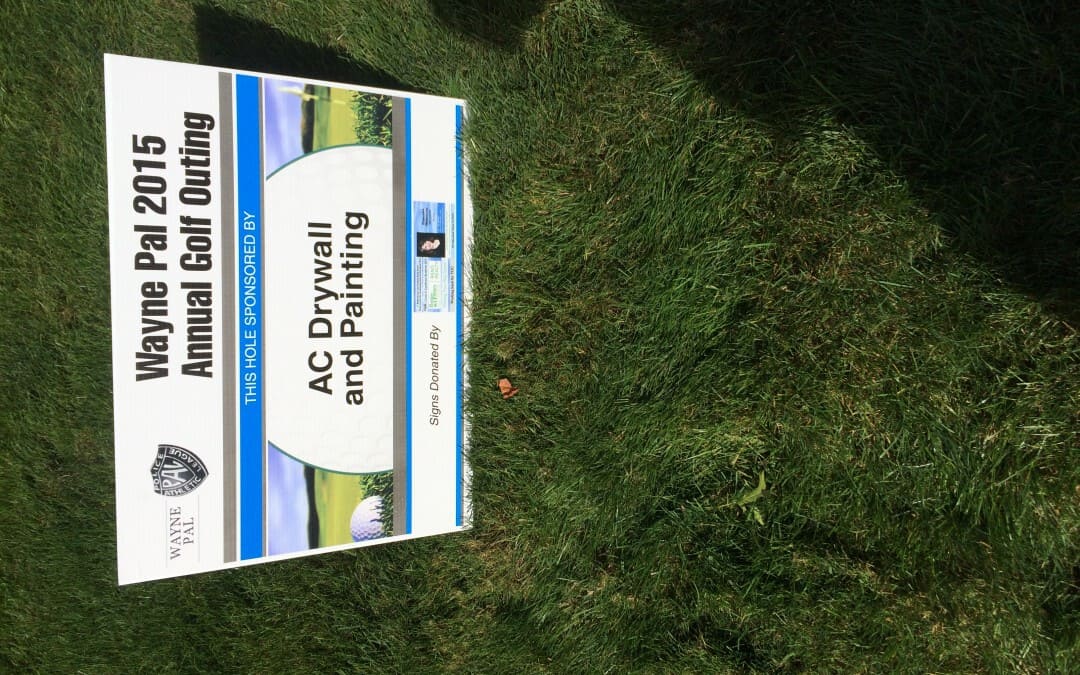 AC Drywall and Painting supporting our local community – Wayne PAL 2015 Annual Golf Outing Sponsor